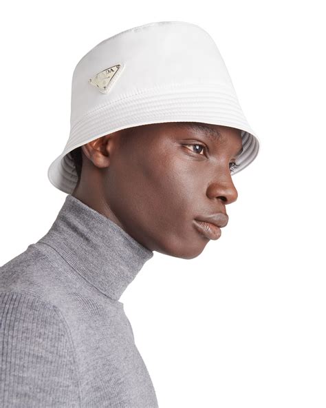 white prada bucket hat